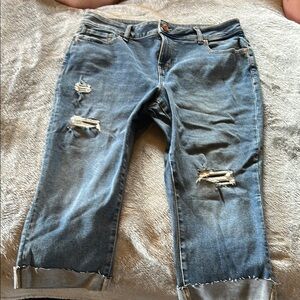Distressed Maurice’s Blue Jeans